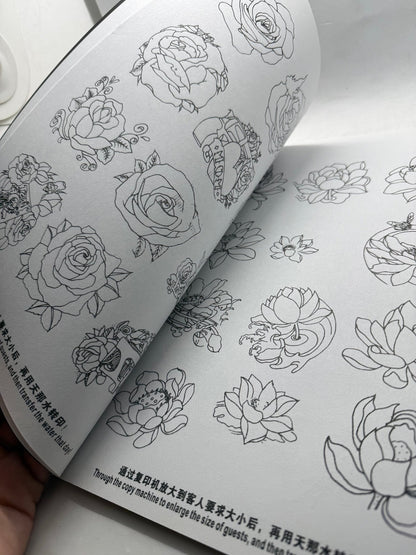Tattoo Master Family 11 Chinese Tattoo Flash Book, Lucky Cat Koi Flowers - Thrift GoblinBook