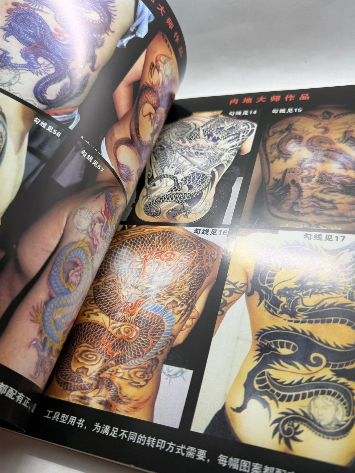 Tattoo Master Family 12 Chinese Tattoo Flash Book, Dragon Designs - Thrift GoblinBook