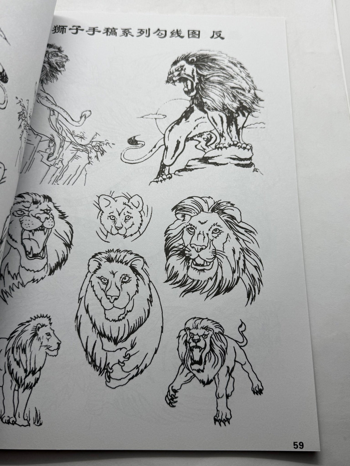 Tattoo Master Family 2 Chinese Tattoo Flash Book, Wolves Qilin Foxes - Thrift GoblinBook