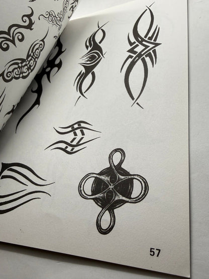 Tattoo Master Family 7 Chinese Tattoo Flash Book, Fashion Victim Tribal and Lettering - Thrift GoblinBook