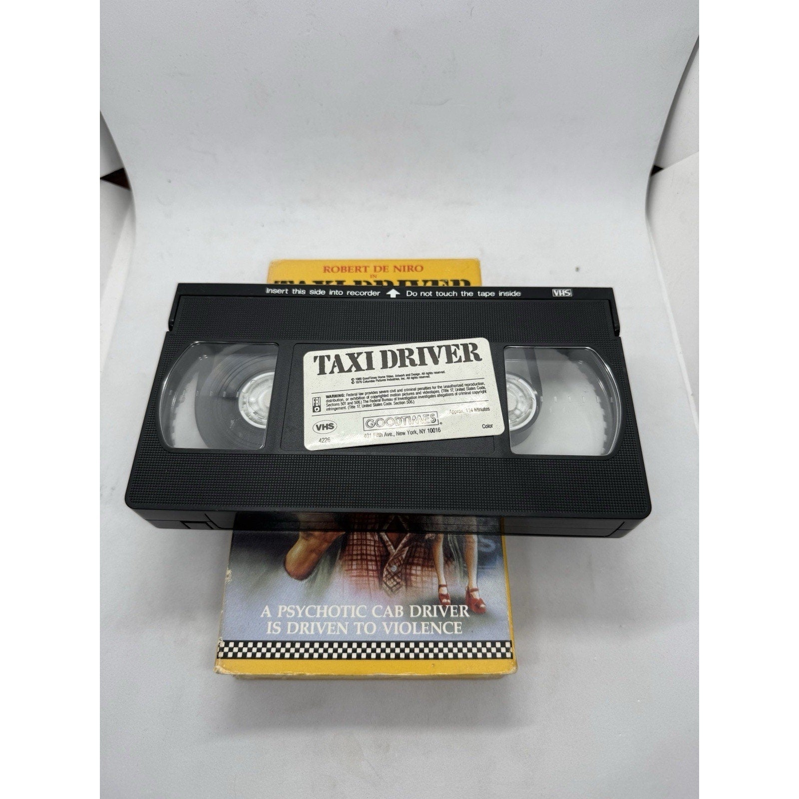 Taxi Driver VHS 1989 GoodTimes Home Video Robert De Niro Martin Scorsese Film - thriftgoblin