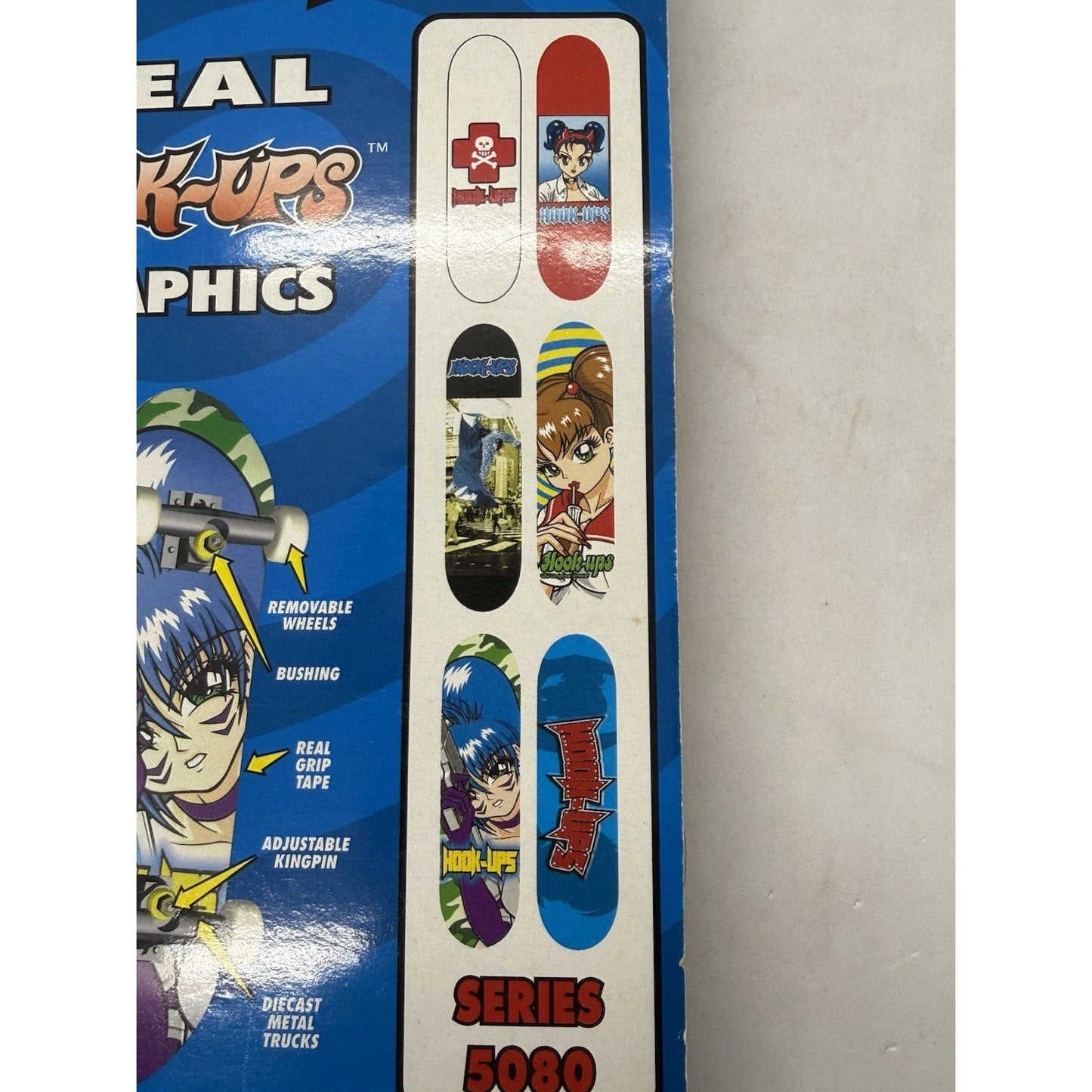 Tech Deck Hook - Ups Generation 5 Fingerboard Series 5080 Anime Girl 1999 Skate - thriftgoblin