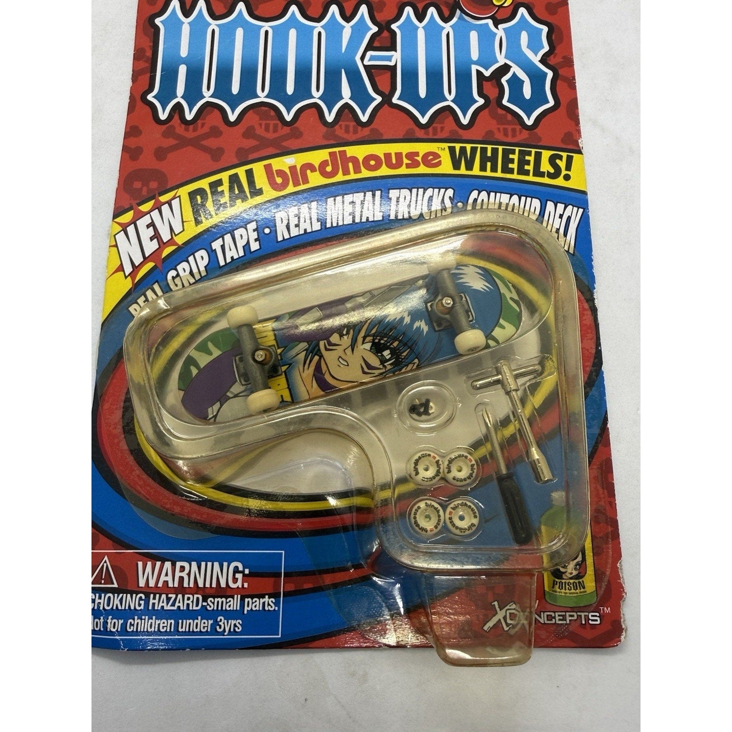 Tech Deck Hook - Ups Generation 5 Fingerboard Series 5080 Anime Girl 1999 Skate - thriftgoblin