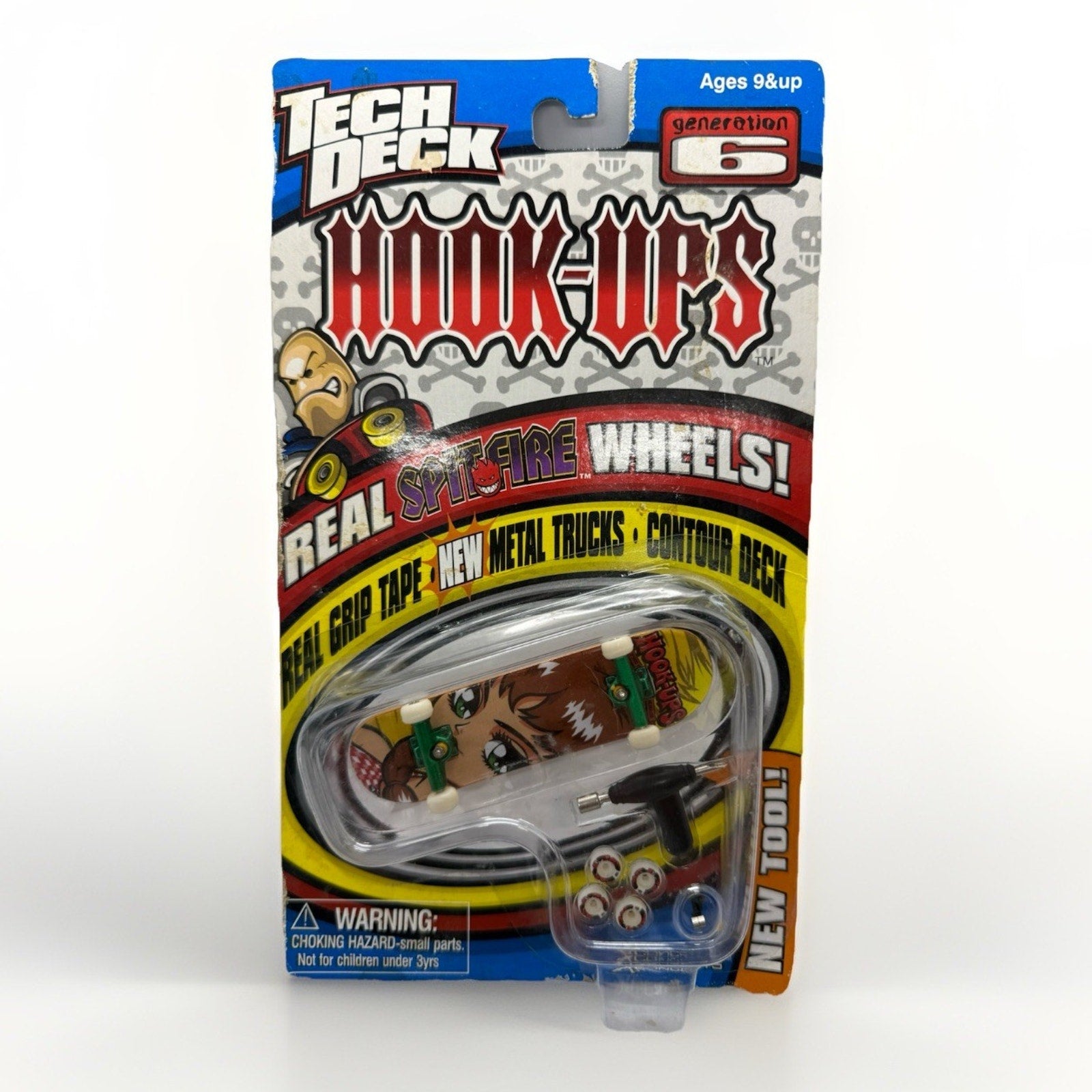 Tech Deck Hook - Ups Generation 6 Fingerboard Series 6650 Anime Girl Spitfire 2000 - thriftgoblin