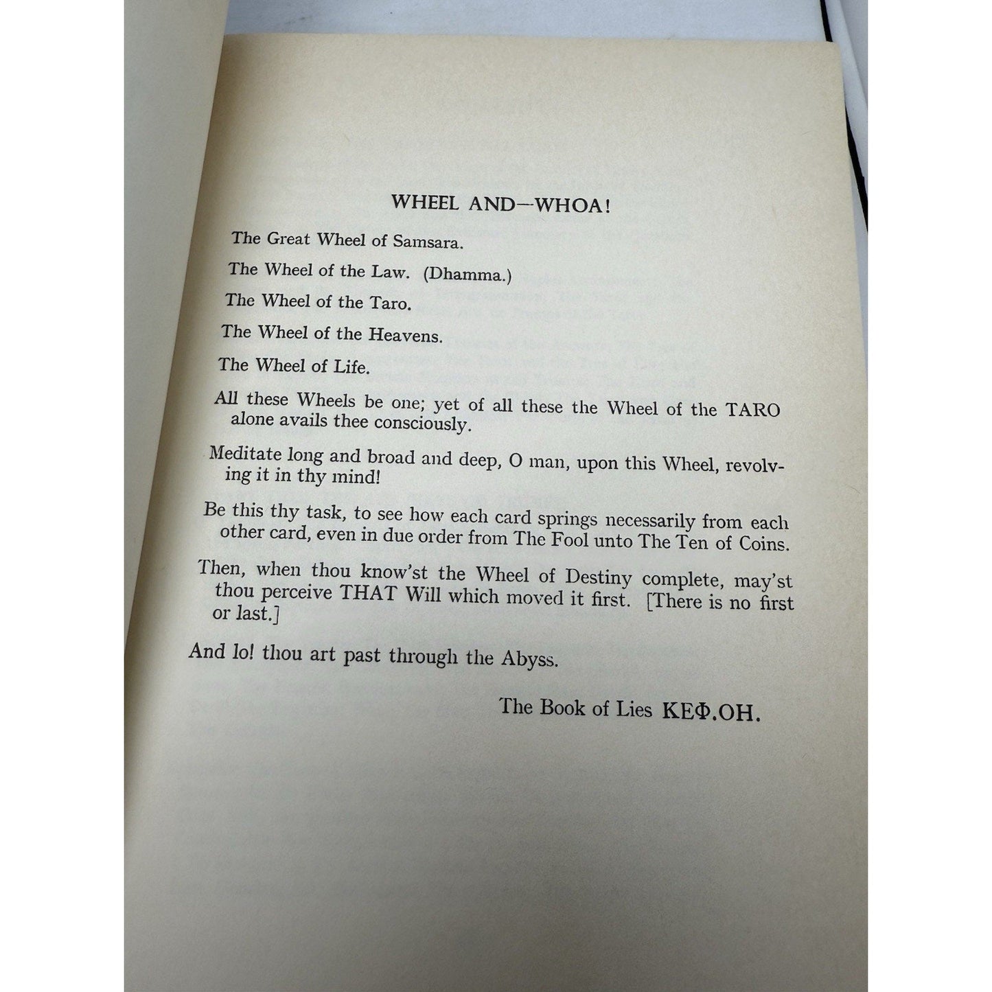 The Book of Thoth by Aleister Crowley Egyptian Tarot 1986 U.S. Games Systems Ed - thriftgoblin