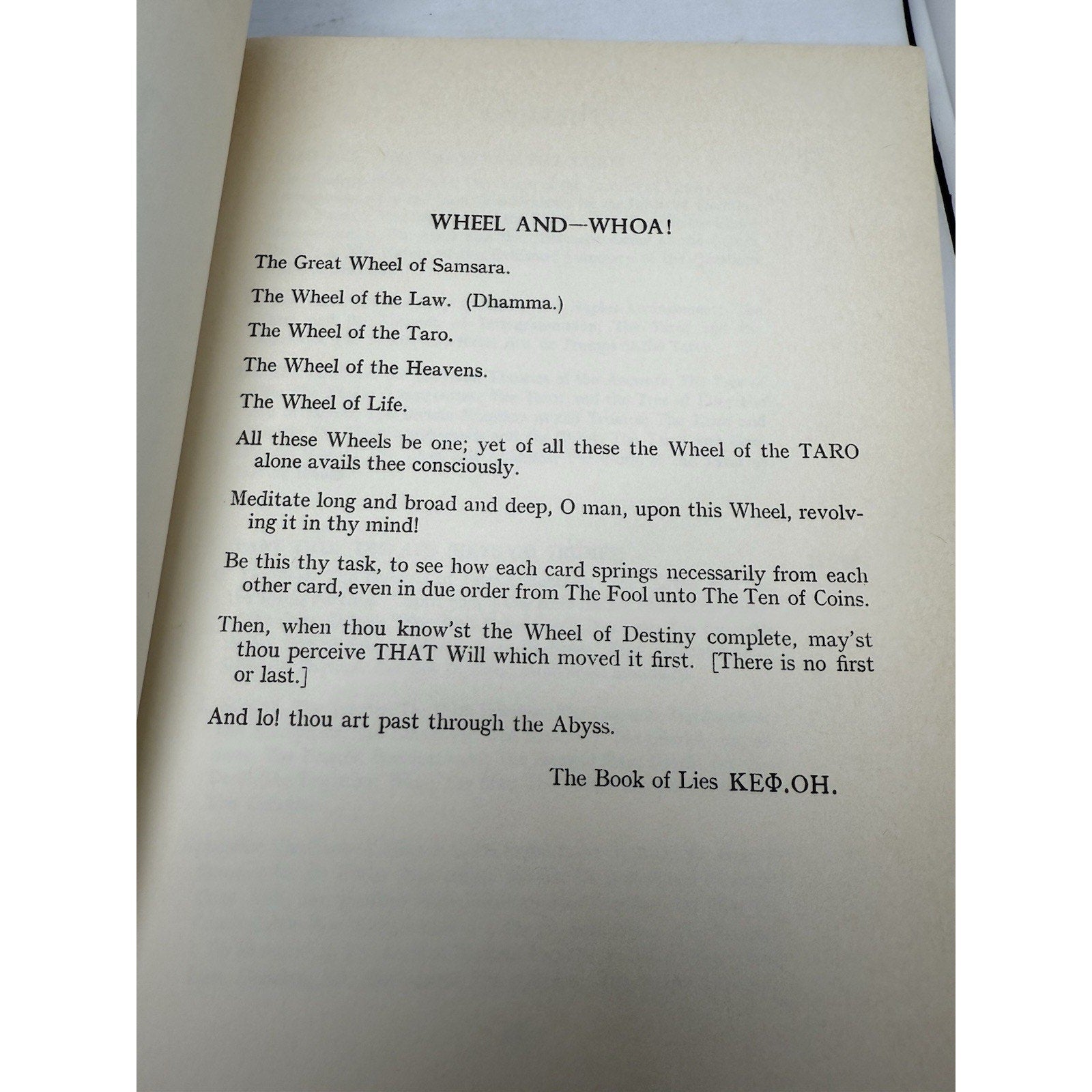 The Book of Thoth by Aleister Crowley Egyptian Tarot 1986 U.S. Games Systems Ed - thriftgoblin
