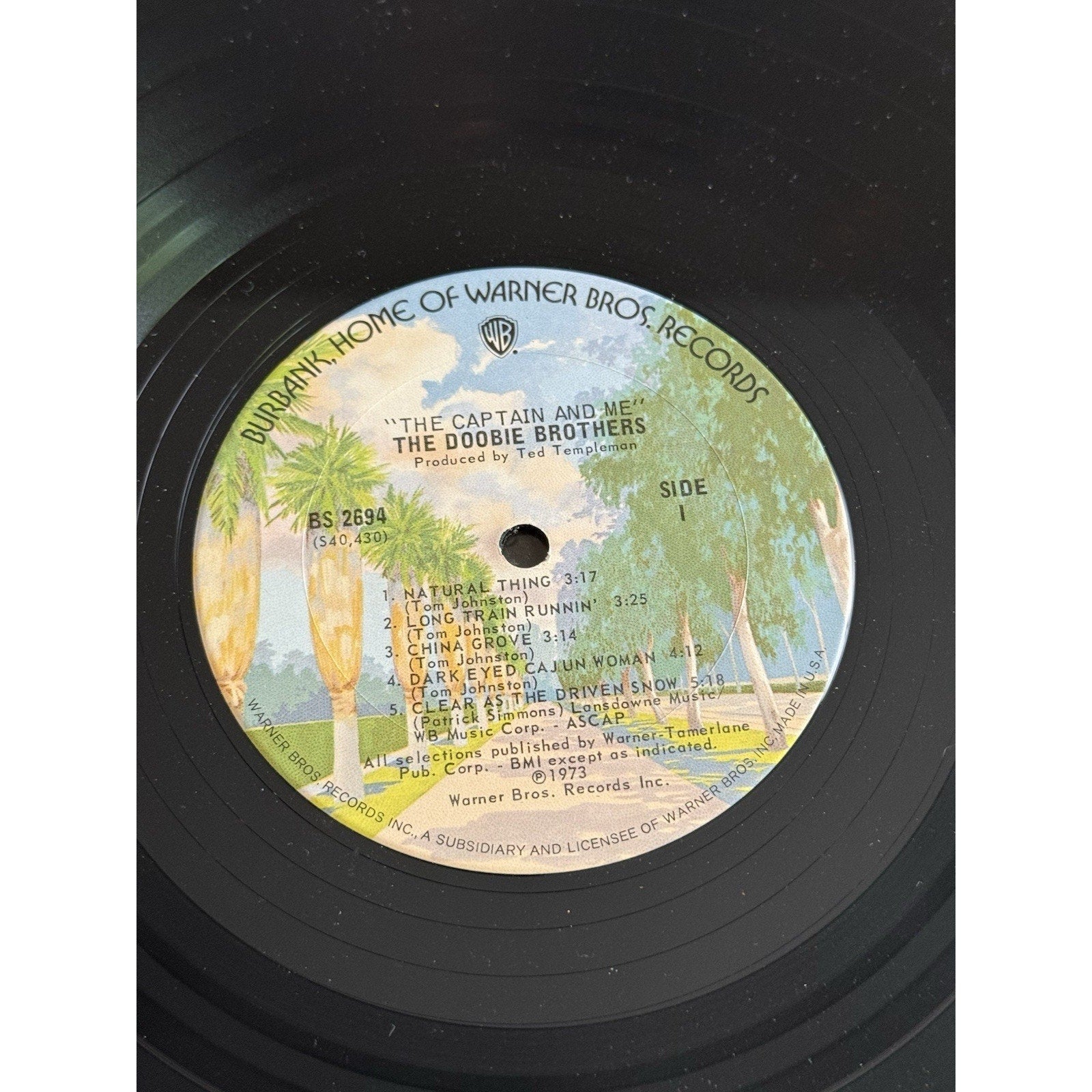 The Doobie Brothers – The Captain And Me LP 1973 Warner Bros BS 2694 VG Vinyl - thriftgoblin