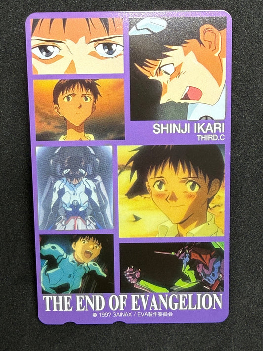 The End of Evangelion Shinji Ikari Third Children Unused Japanese Telephone Card (Teleca) - Thrift GoblinTelephone Card