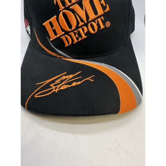 The Home Depot 20 Hat Cap Tony Stewart Adjustable Snapback Black NASCAR Hat NWT - thriftgoblin