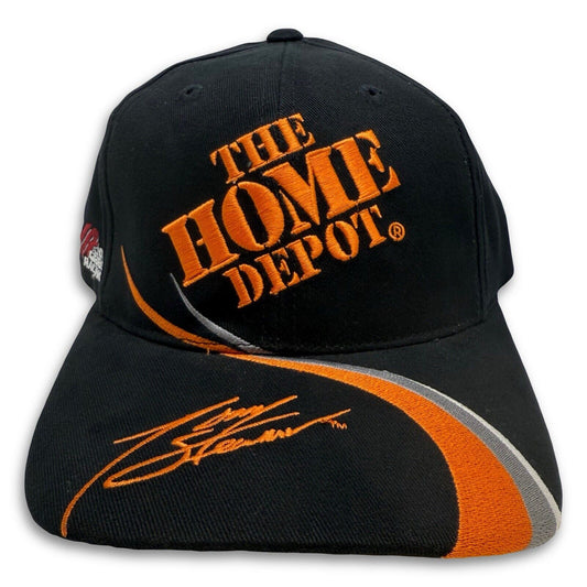 The Home Depot 20 Hat Cap Tony Stewart Adjustable Snapback Black NASCAR Hat NWT - thriftgoblin
