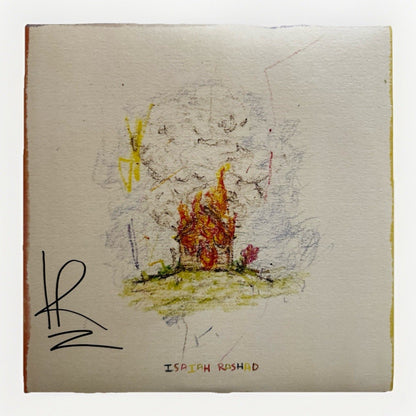 The House Is Burning by Isaiah Rashad Vinyl Signed Autograph Never Played NM - thriftgoblin