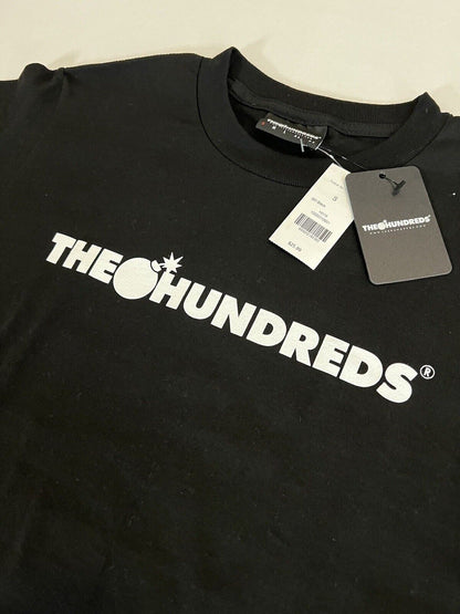 THE HUNDREDS FOREVER BAR LOGO T - SHIRT BLACK - thriftgoblin