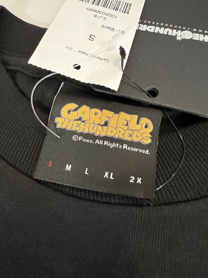 The Hundreds Garfield Mens Black Short Sleeve Chase Pullover T-Shirt Size S - thriftgoblin