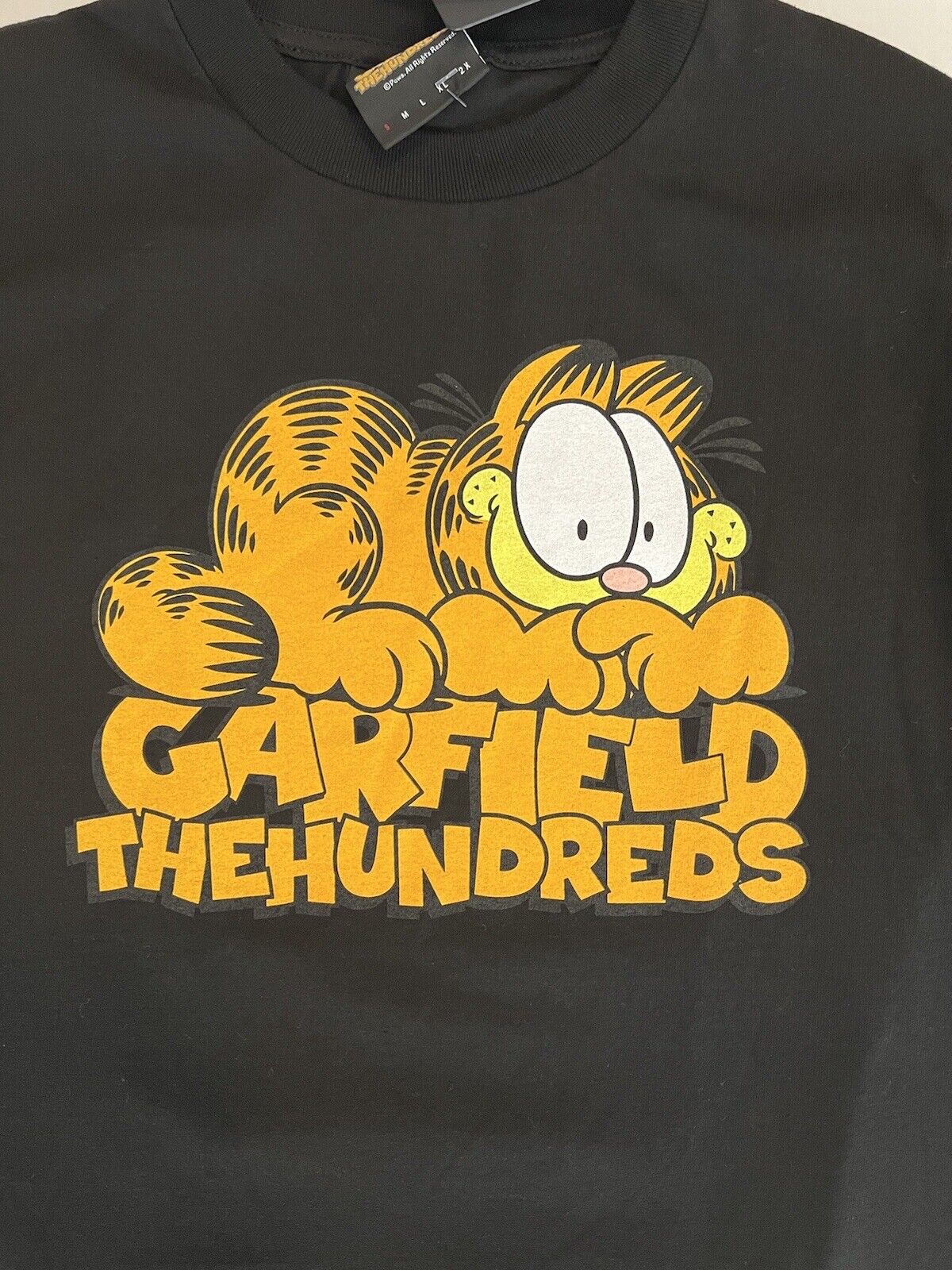 The Hundreds Mens Blue Garfield Stack Short Sleeve Pullover T-Shirt Size S - thriftgoblin