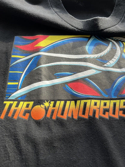 The Hundreds x Hook - Ups Adam Bomb Red Eyes T-Shirt Black Size Medium 2013 - thriftgoblin