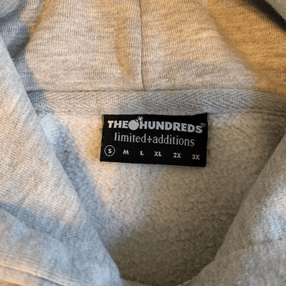 The Hundreds X Hook Ups Hoodie Pullover Adam Bomb Grey Sweater - thriftgoblin