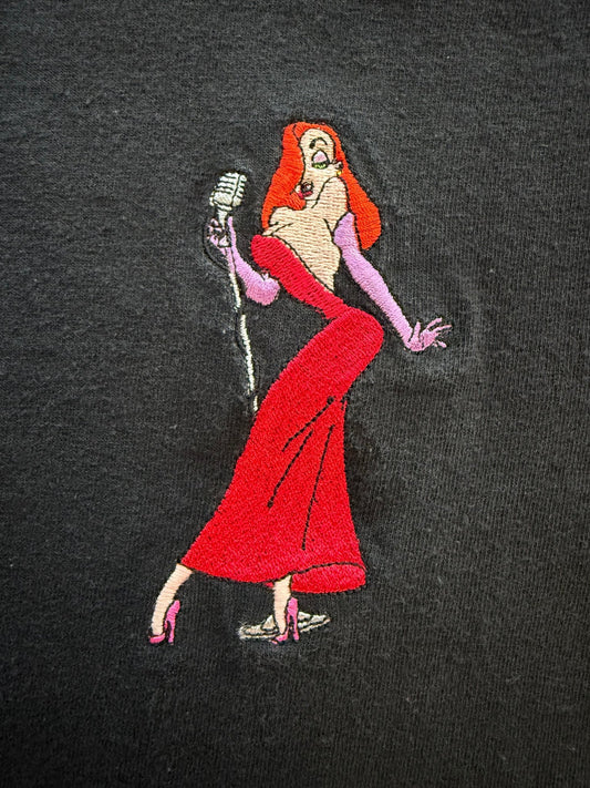 The Hundreds x Who Framed Roger Rabbit Collab Tee Jessica Rabbit Embroidered S - thriftgoblinTee