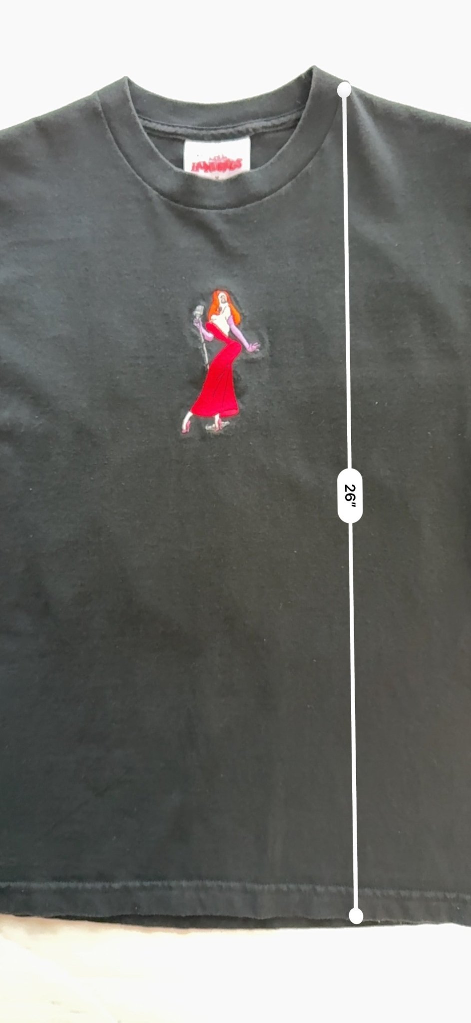 The Hundreds x Who Framed Roger Rabbit Collab Tee Jessica Rabbit Embroidered S - thriftgoblinTee