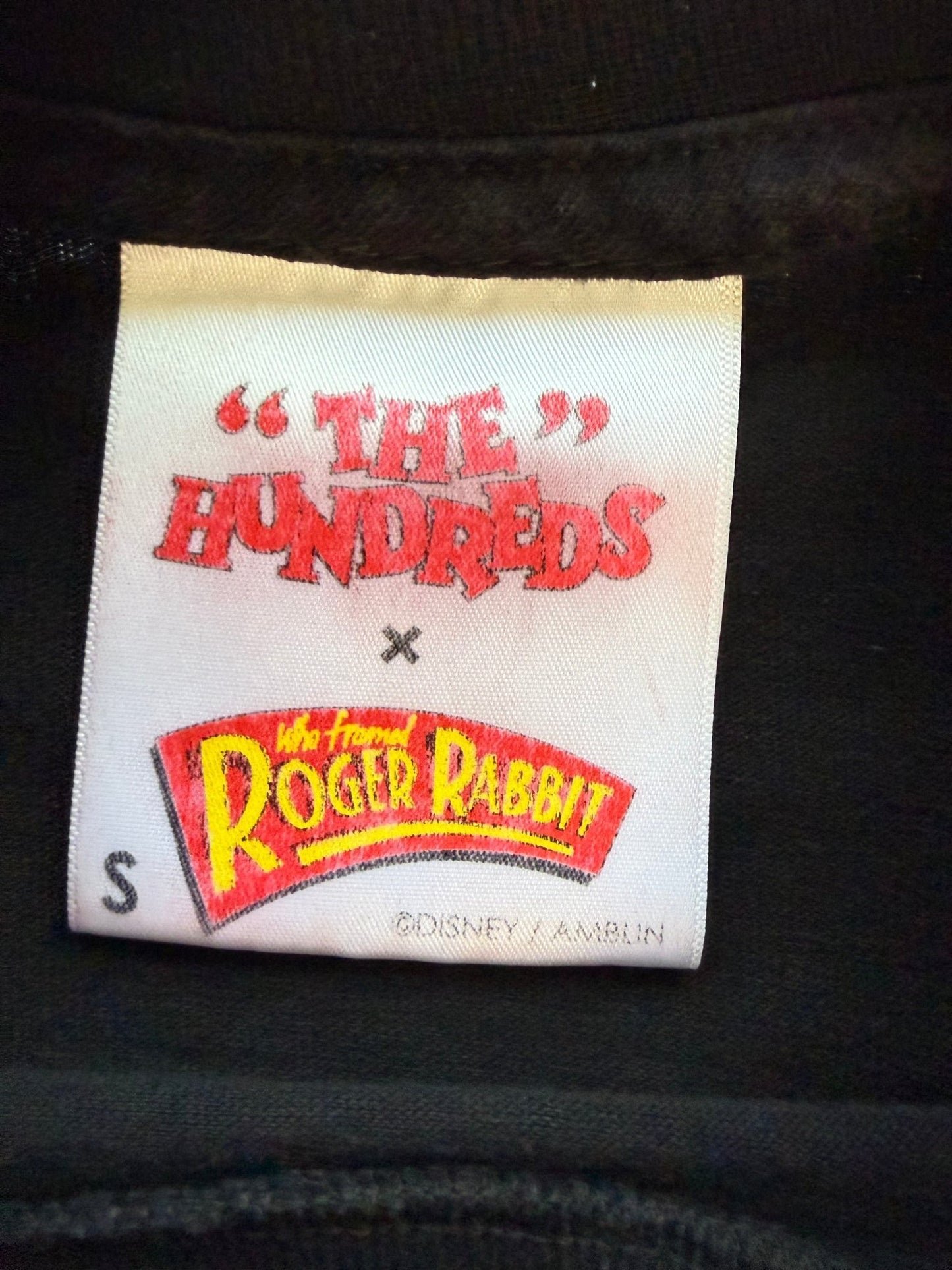 The Hundreds x Who Framed Roger Rabbit Collab Tee Jessica Rabbit Embroidered S - thriftgoblinTee