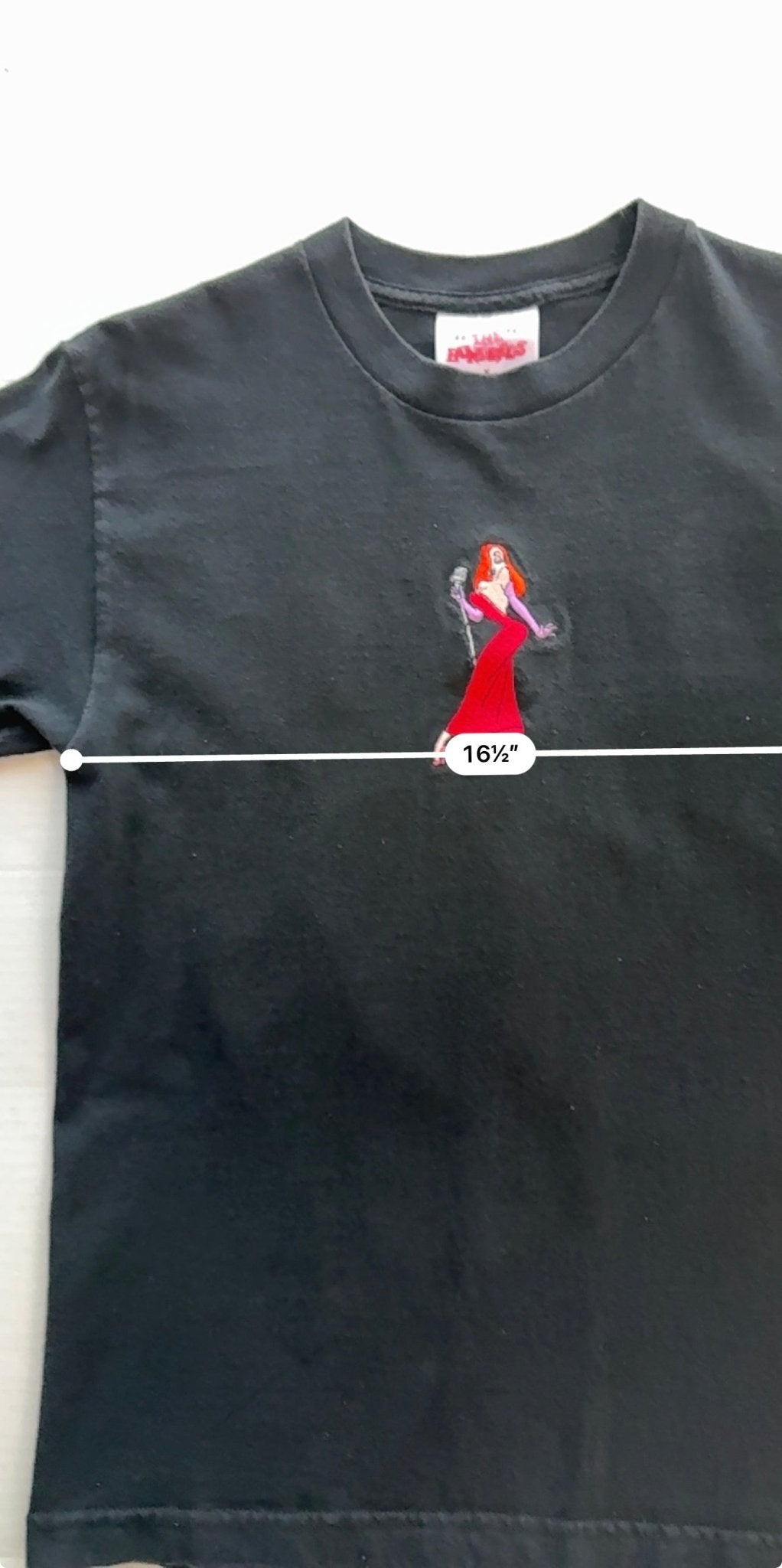 The Hundreds x Who Framed Roger Rabbit Collab Tee Jessica Rabbit Embroidered S - thriftgoblinTee