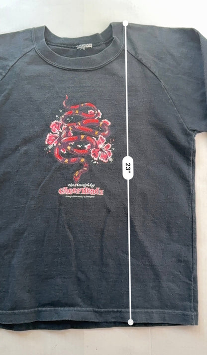 The Naughty CheerHeadz Erosty Pop Long Sleeve T-Shirt Black Snake Graphic - Thrift GoblinT-Shirt
