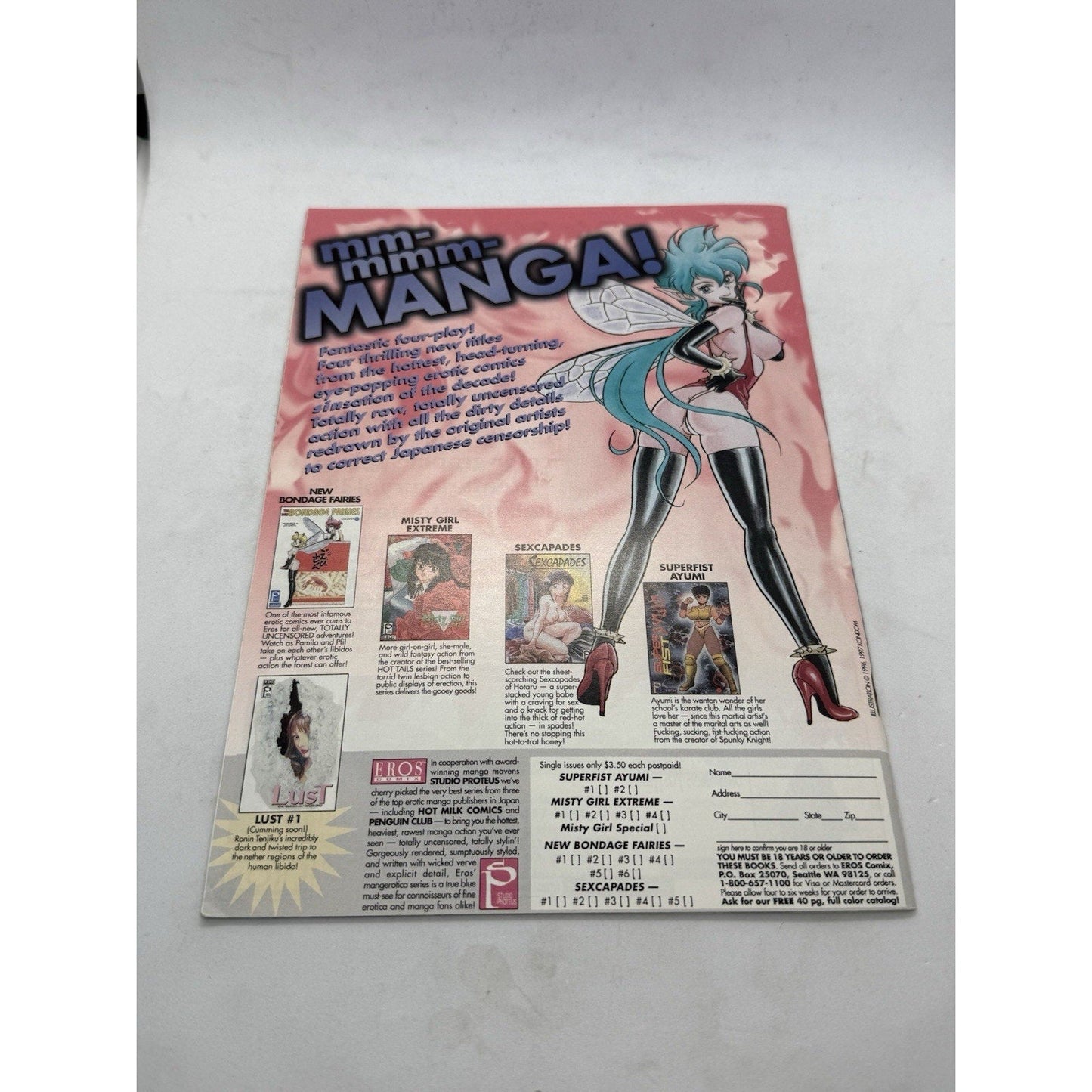 The New Fairies 8 1997 Eros Comix Studio Proteus Manga Comic Issue - thriftgoblin