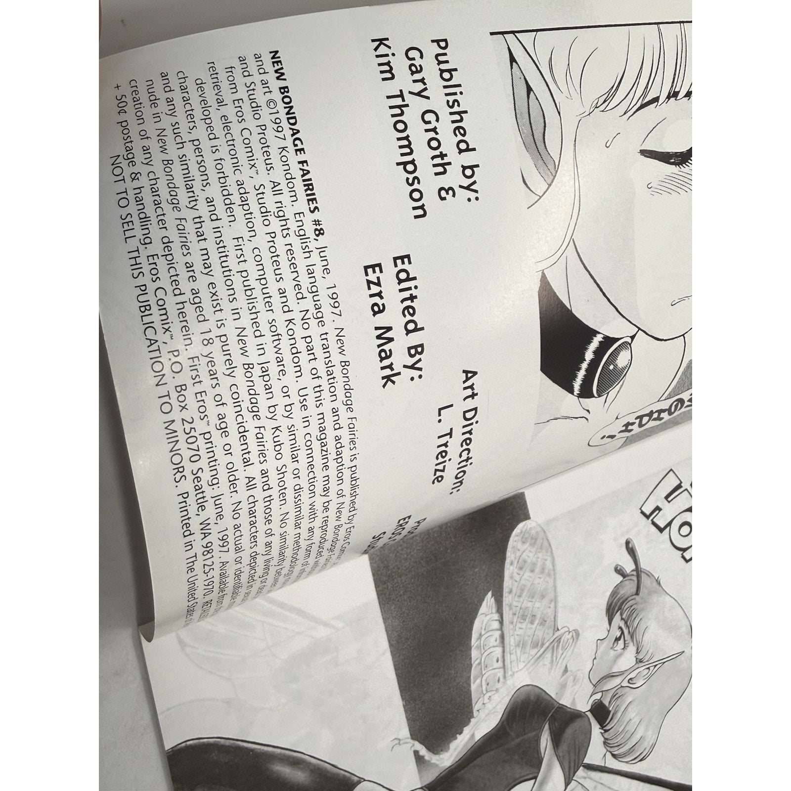 The New Fairies 8 1997 Eros Comix Studio Proteus Manga Comic Issue - thriftgoblin