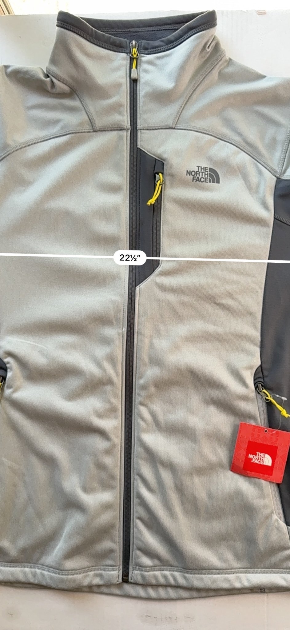 The North Face 100 Weight Cinder Full Zip Fleece Jacket Mens L Light Grey NWT - Thrift GoblinJacket