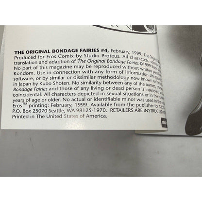 The Original BDF 4 Eros Comix 1999 English Edition Vintage Comic Book - thriftgoblin