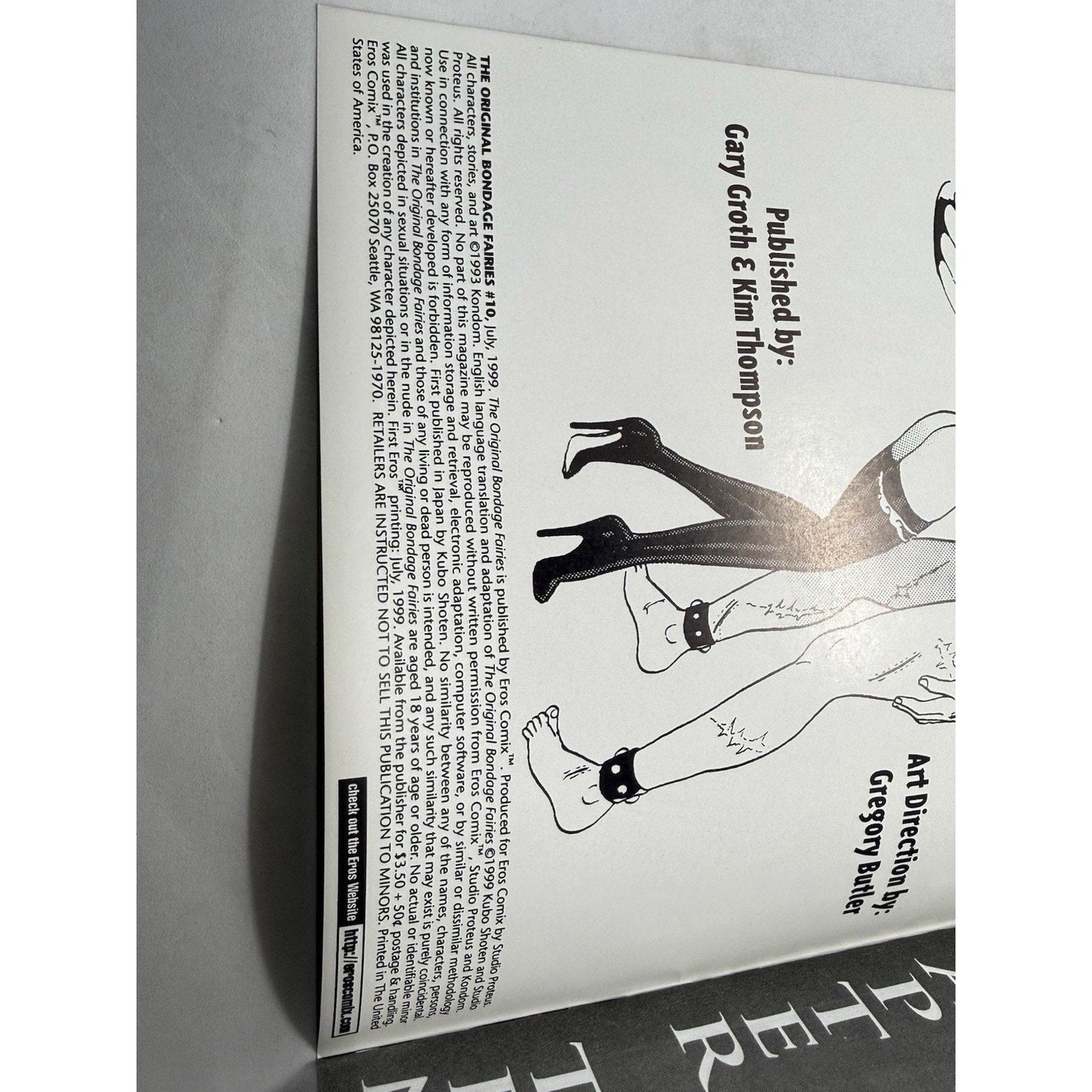 The Original Bondage Fairies BDF 4 Eros Comix 1999 English Vintage Comic - thriftgoblin