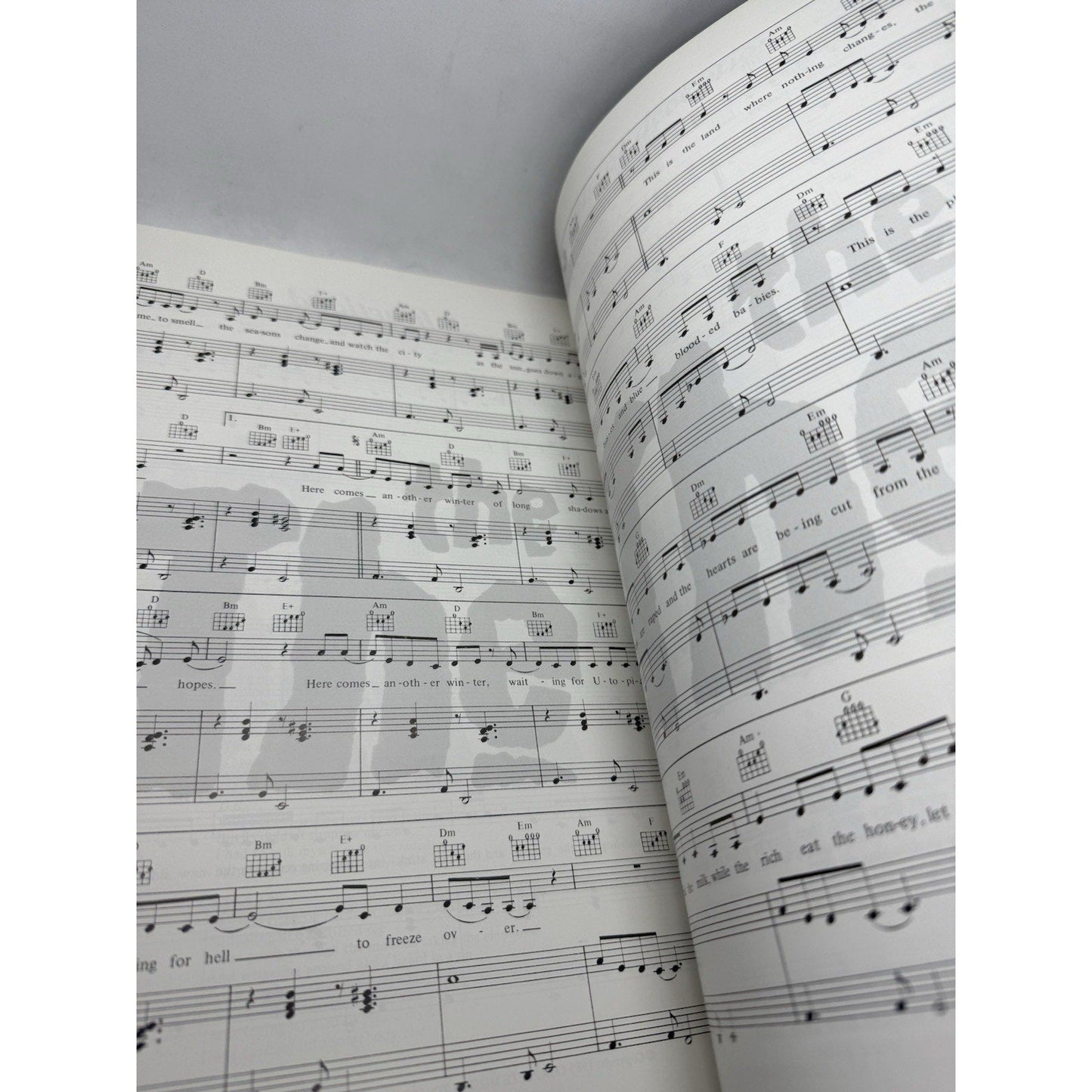 The The Infected 1979–87 Songbook Warner Bros 1987 Art Book Vintage Rare Sheets - thriftgoblinBook