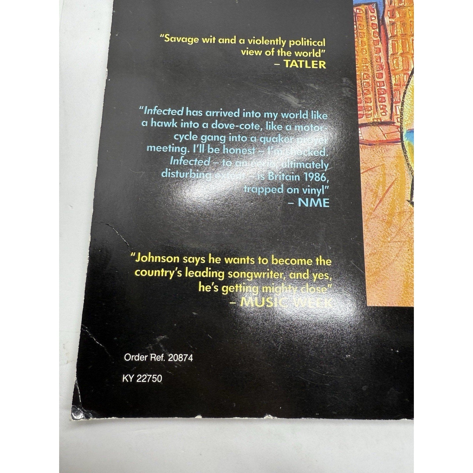 The The Infected 1979–87 Songbook Warner Bros 1987 Art Book Vintage Rare Sheets - thriftgoblinBook