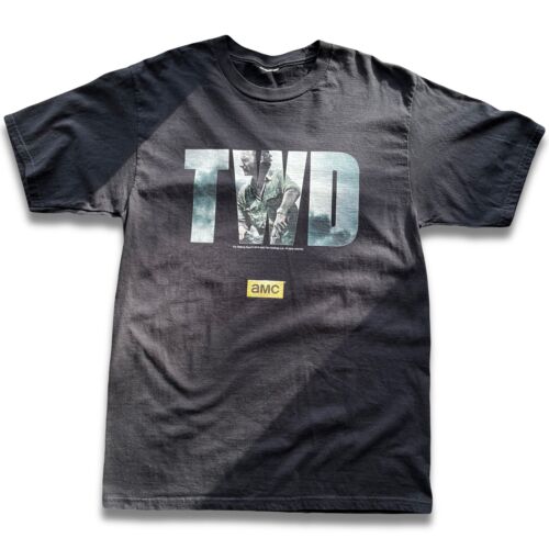 THE WALKING DEAD AMC L TWD Typography Rick 2015 SS Shirt Mens L TV Promo - thriftgoblin