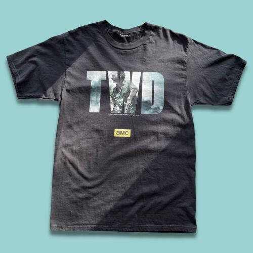 THE WALKING DEAD AMC L TWD Typography Rick 2015 SS Shirt Mens L TV Promo - thriftgoblin