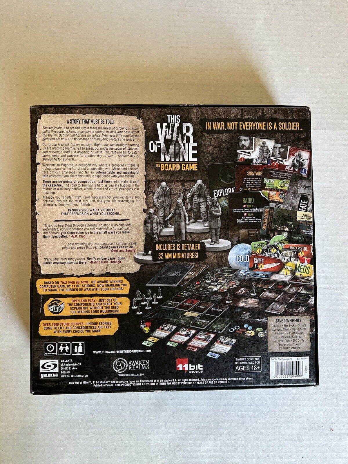 This War of Mine: The Board Game 18+ War Tabletop Dice And Card Strategy Mission - thriftgoblin