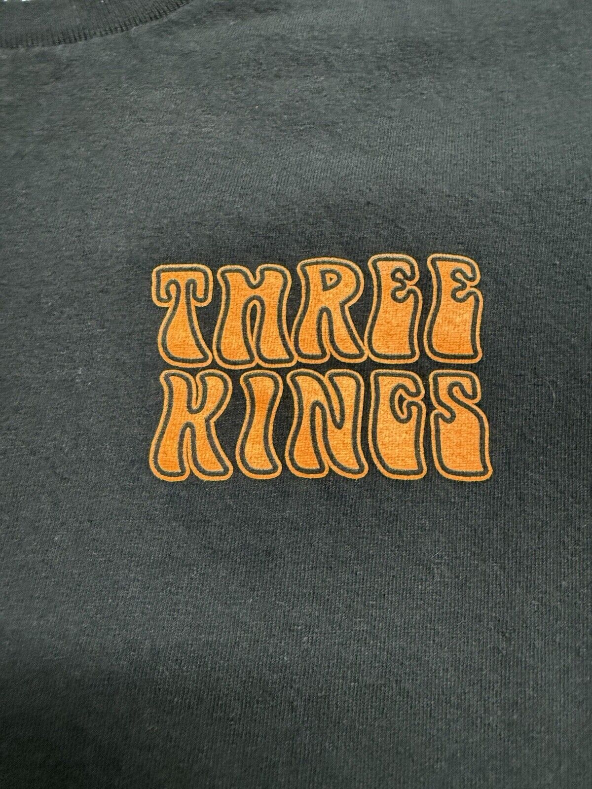 Three Kings NYC Tattoo T-shirt “Grim Reaper” Black Short Sleeve Mens Top Large - thriftgoblin