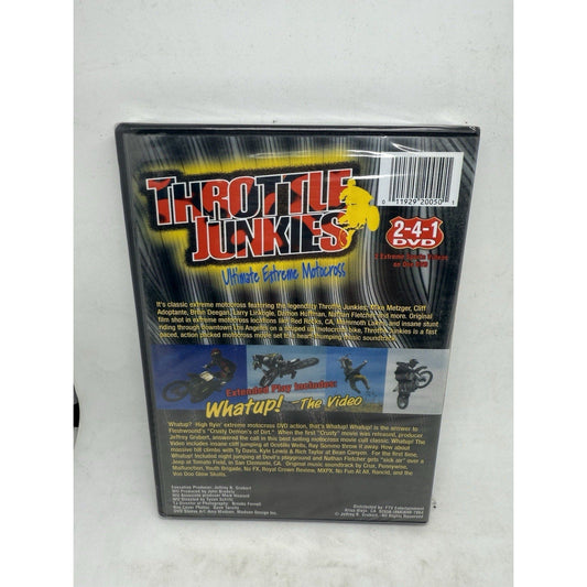 Throttle Junkies / Whatup! DVD 2 - in - 1 Extreme Motocross Sports Video - NEW - thriftgoblin