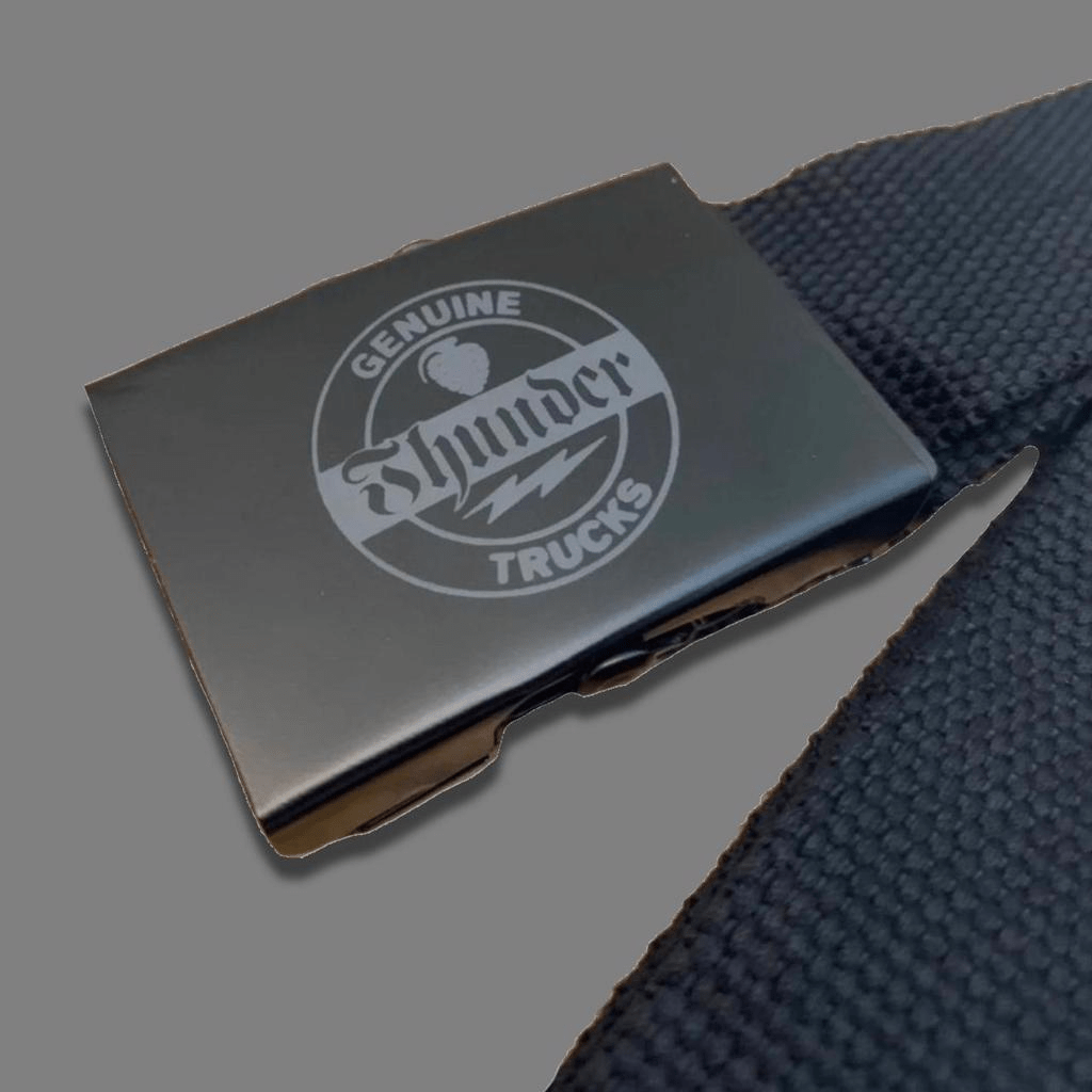 Thunder Trucks Skateboard Black Weave belt - thriftgoblin