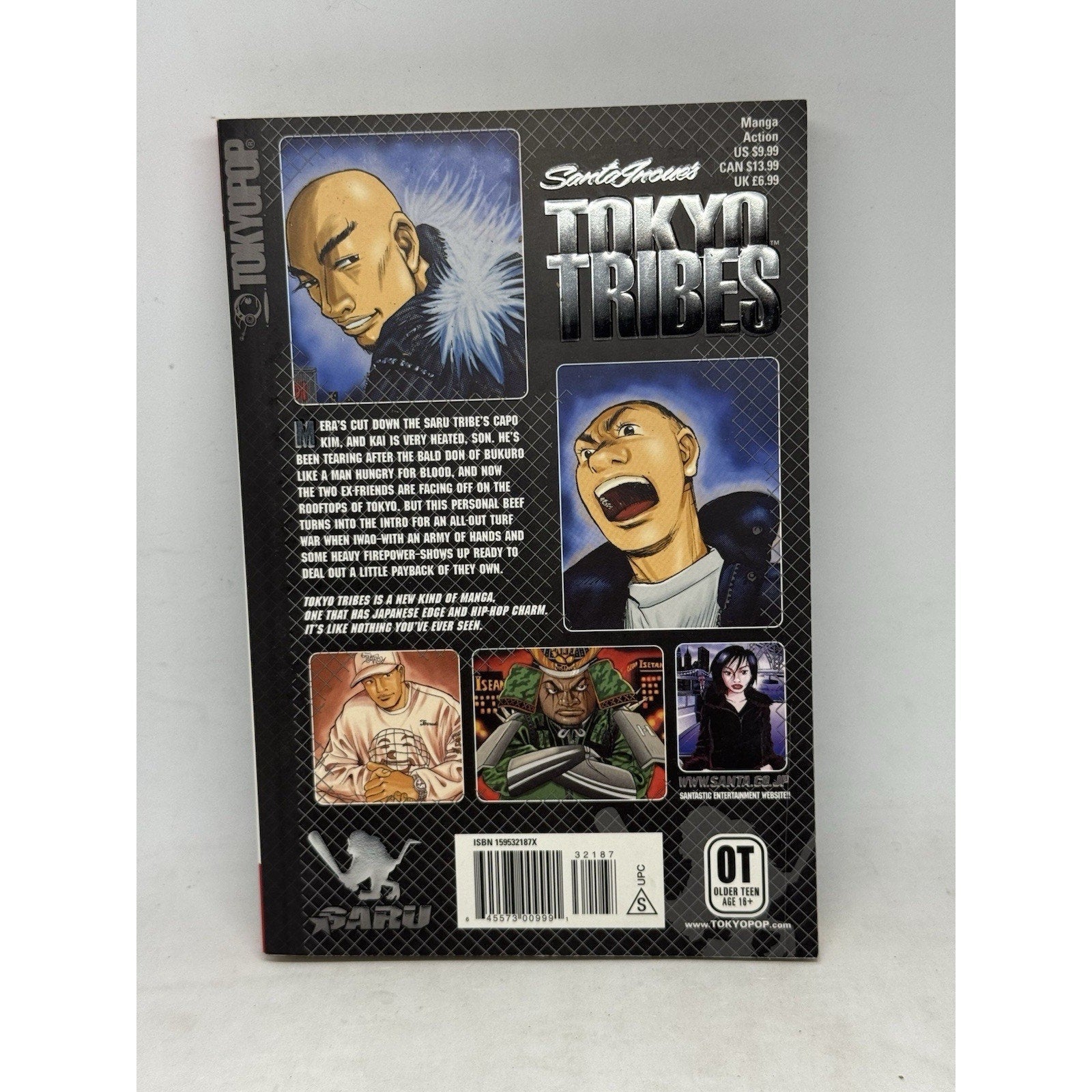 Tokyo Tribes Vol 2 Manga Santa Inoue TOKYOPOP Hip Hop Older Teen 2005 English - thriftgoblin