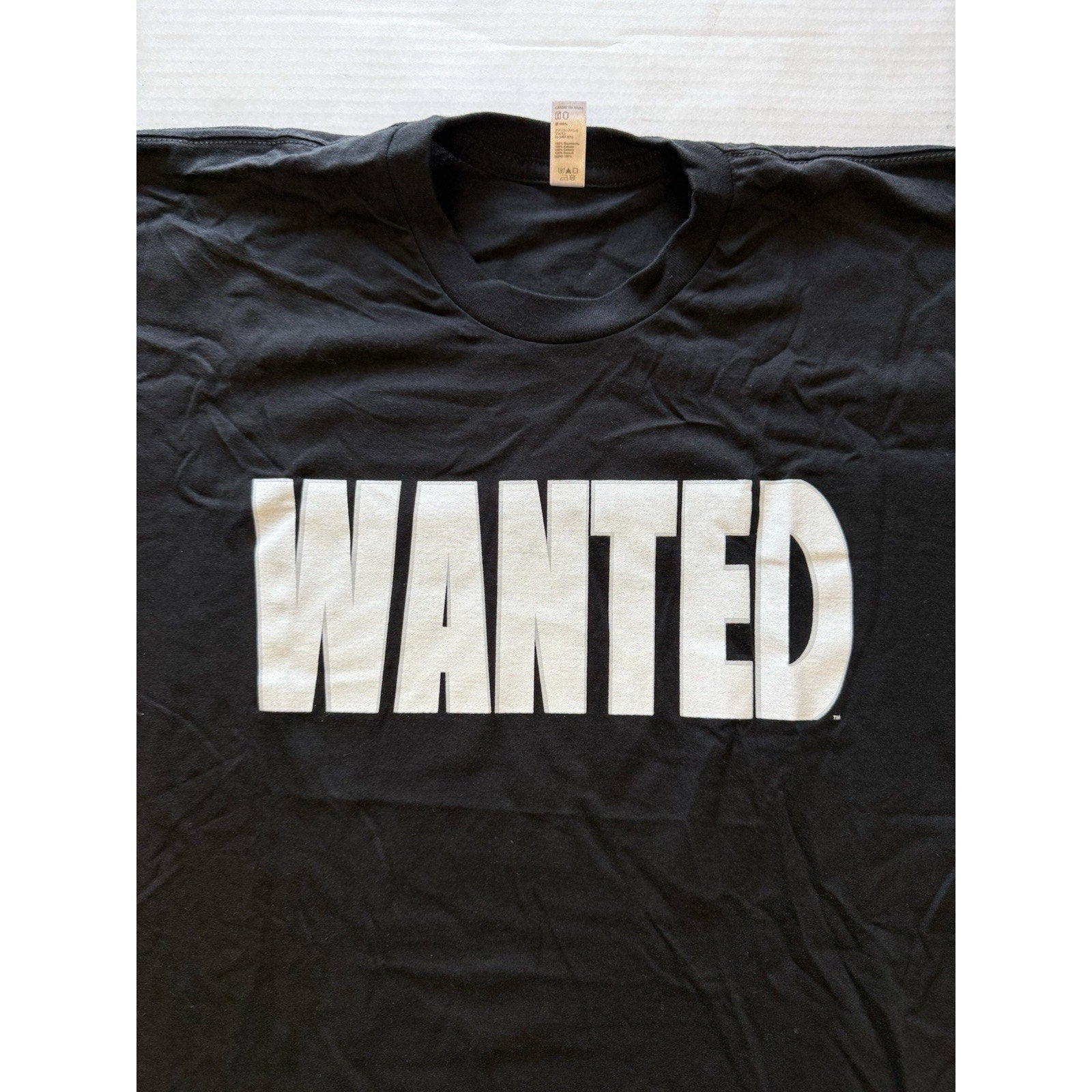 Top Cow Gear WANTED T-Shirt XL Black American Apparel Rare Promo Comic Tee Guns - thriftgoblin