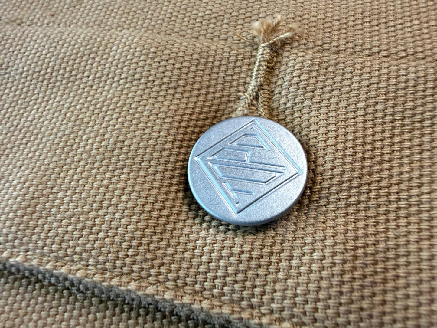 Topo Designs Work Jacket Canvas Khaki Tan Mens Large Made Vietnam - thriftgoblinTops