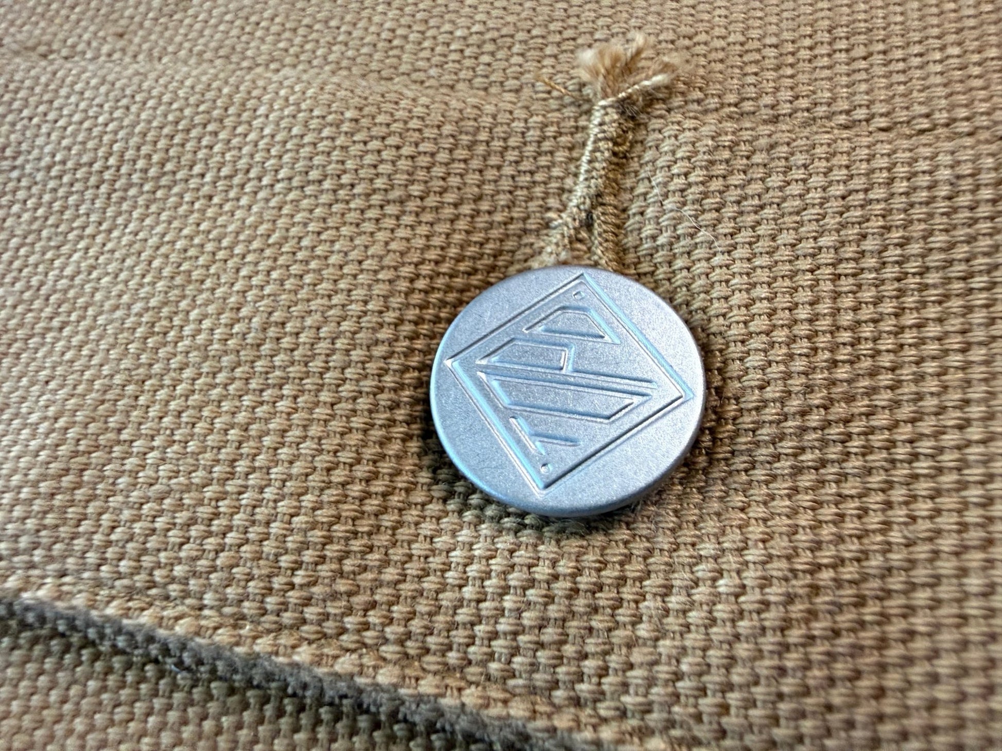 Topo Designs Work Jacket Canvas Khaki Tan Mens Large Made Vietnam - thriftgoblinTops