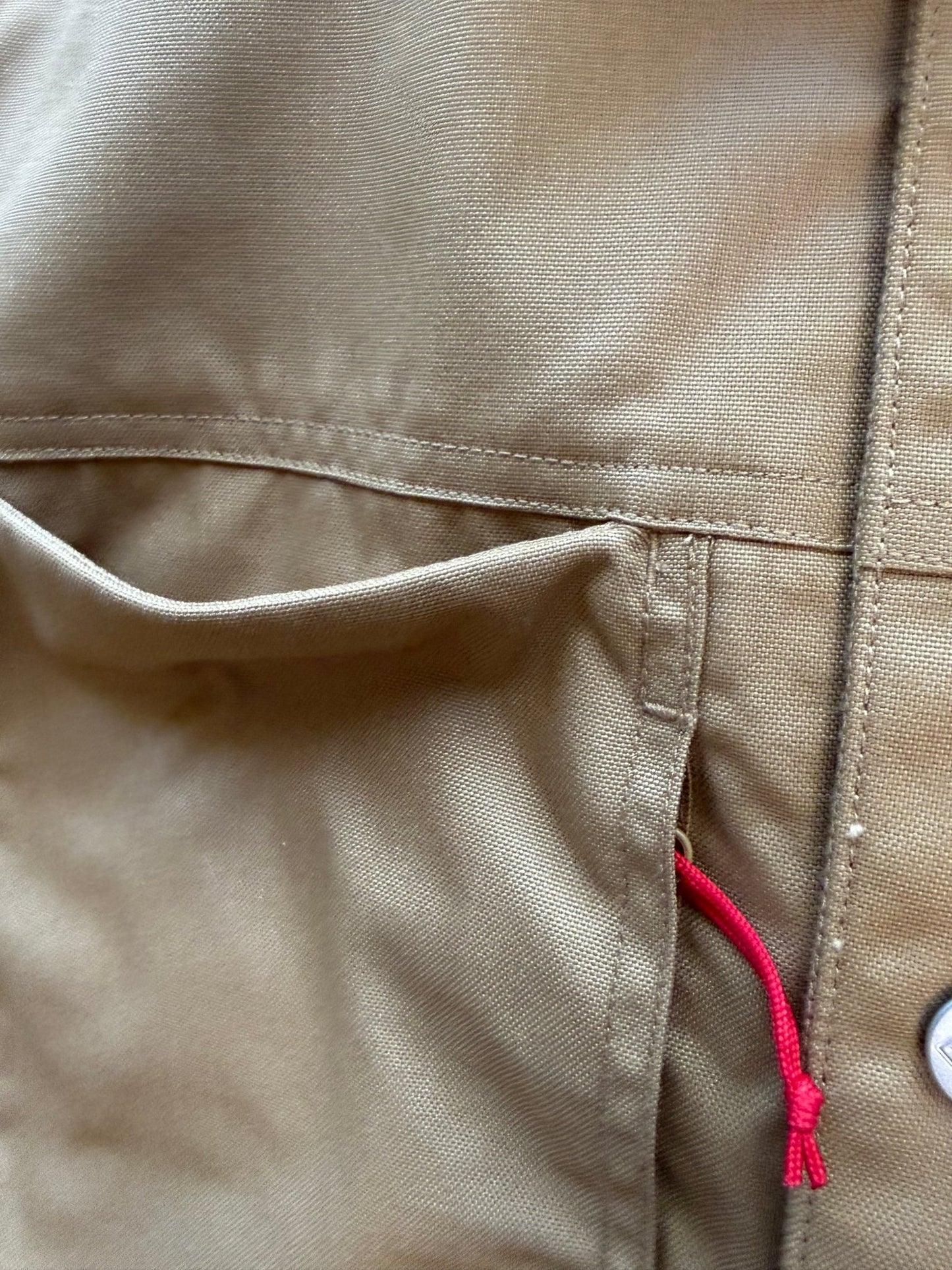 Topo Designs Work Jacket Canvas Khaki Tan Mens Large Made Vietnam - thriftgoblinTops