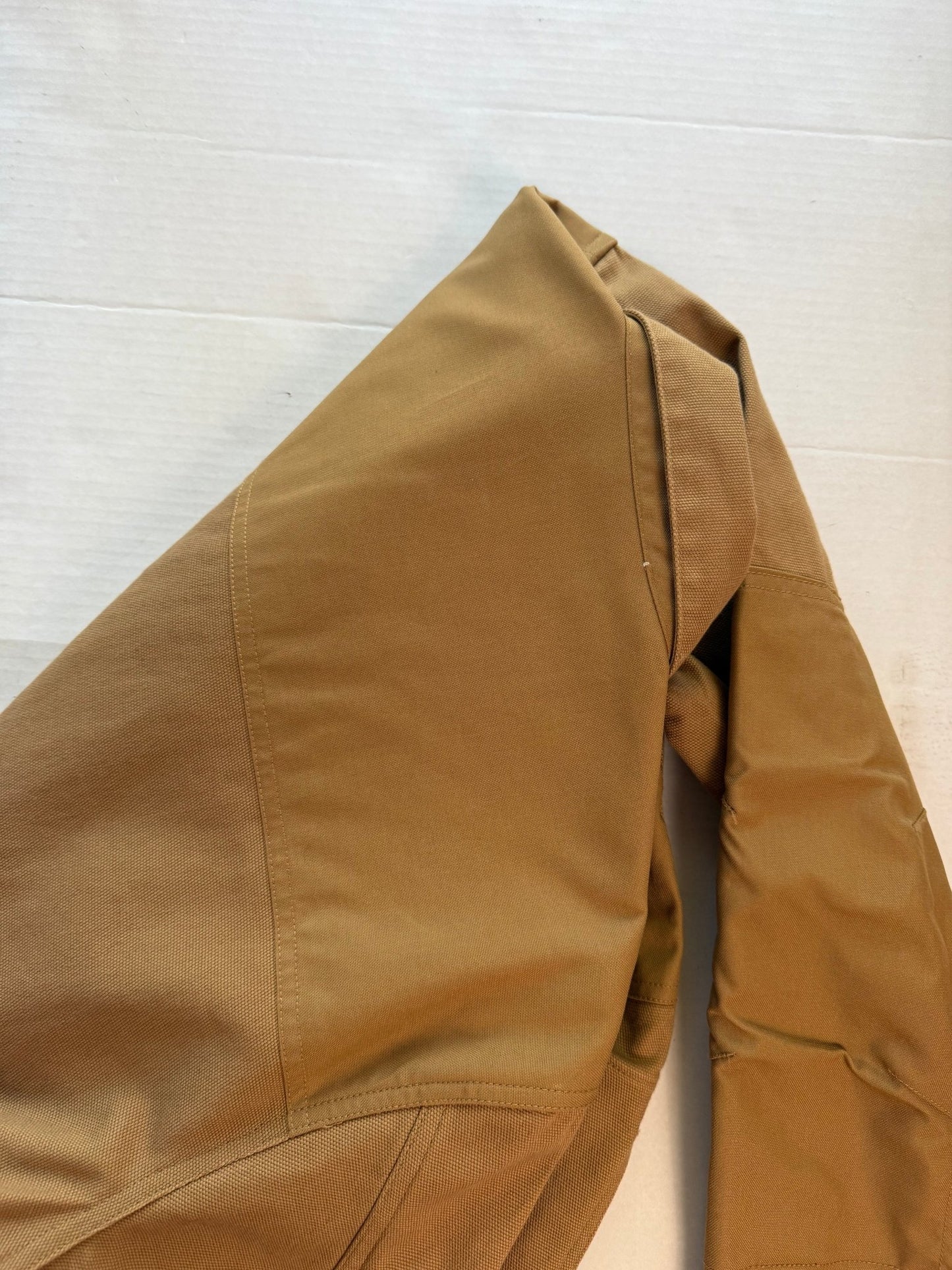 Topo Designs Work Jacket Canvas Khaki Tan Mens Large Made Vietnam - thriftgoblinTops