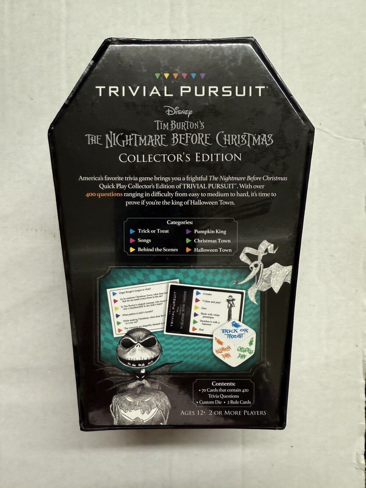 TRIVIAL PURSUIT Disney Tim Burtons The Nightmare Before Christmas Halloween Boo - thriftgoblin