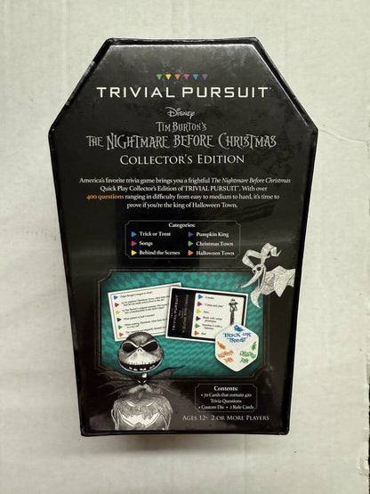TRIVIAL PURSUIT Disney Tim Burtons The Nightmare Before Christmas Halloween Boo - thriftgoblin