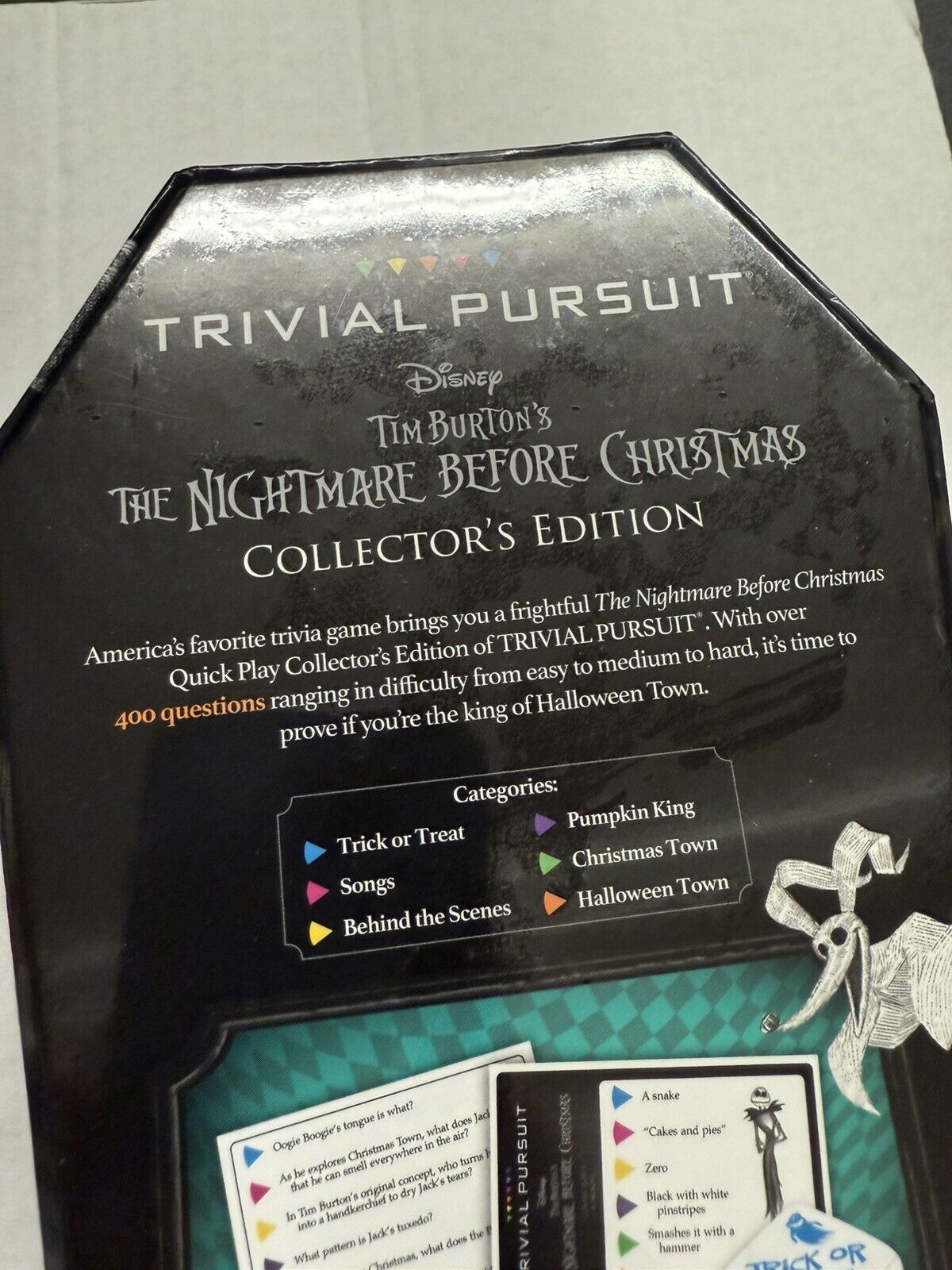 TRIVIAL PURSUIT Disney Tim Burtons The Nightmare Before Christmas Halloween Boo - thriftgoblin