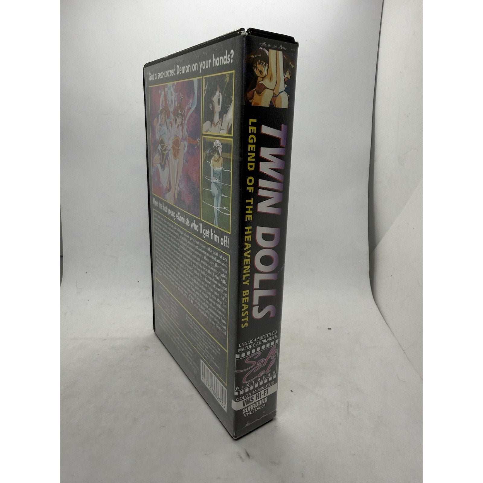 Twin Dolls Legend Heavenly Beasts VHS 1994 SoftCel Anime English Sub Rare Red - thriftgoblin