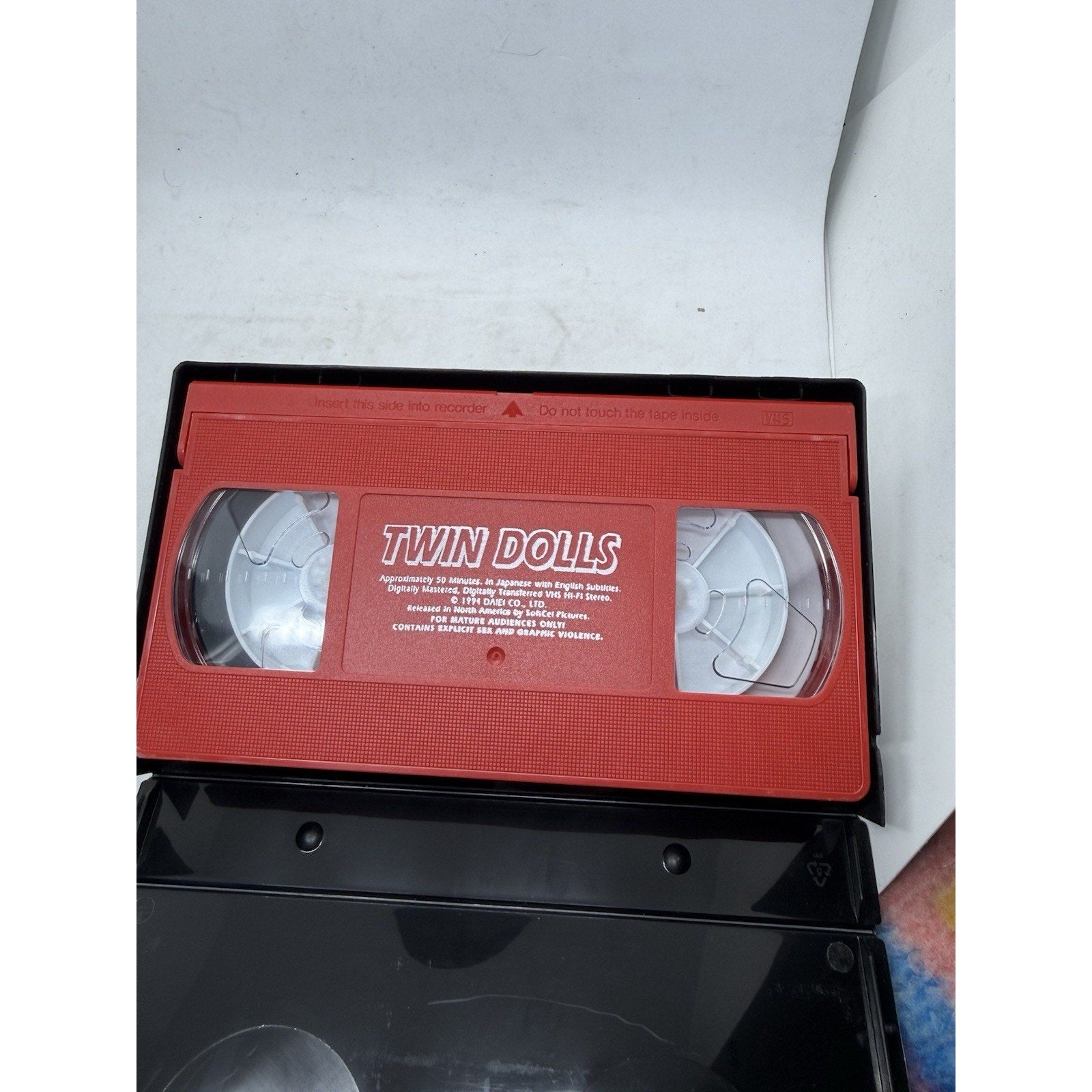 Twin Dolls Legend Heavenly Beasts VHS 1994 SoftCel Anime English Sub Rare Red - thriftgoblin