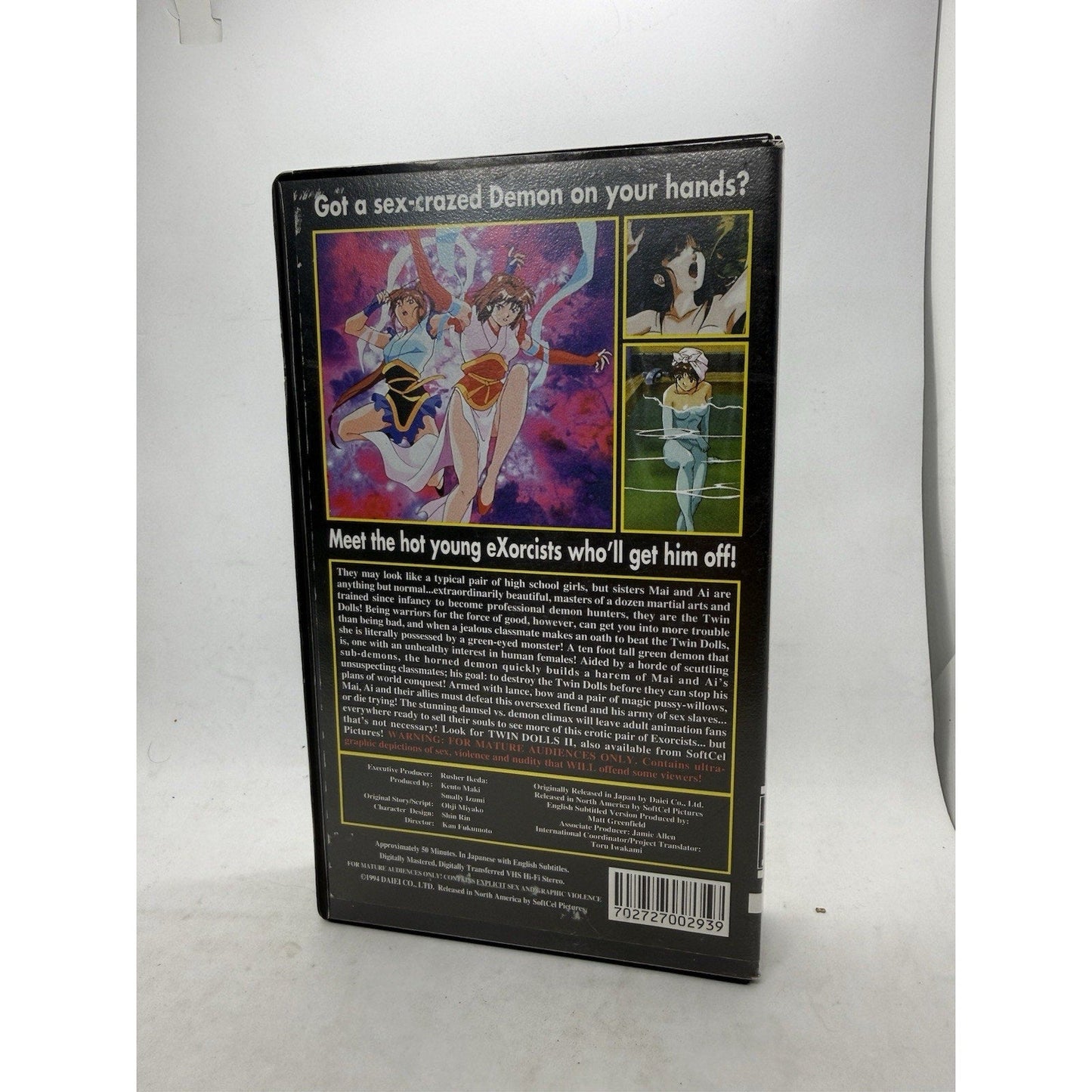 Twin Dolls Legend Heavenly Beasts VHS 1994 SoftCel Anime English Sub Rare Red - thriftgoblin